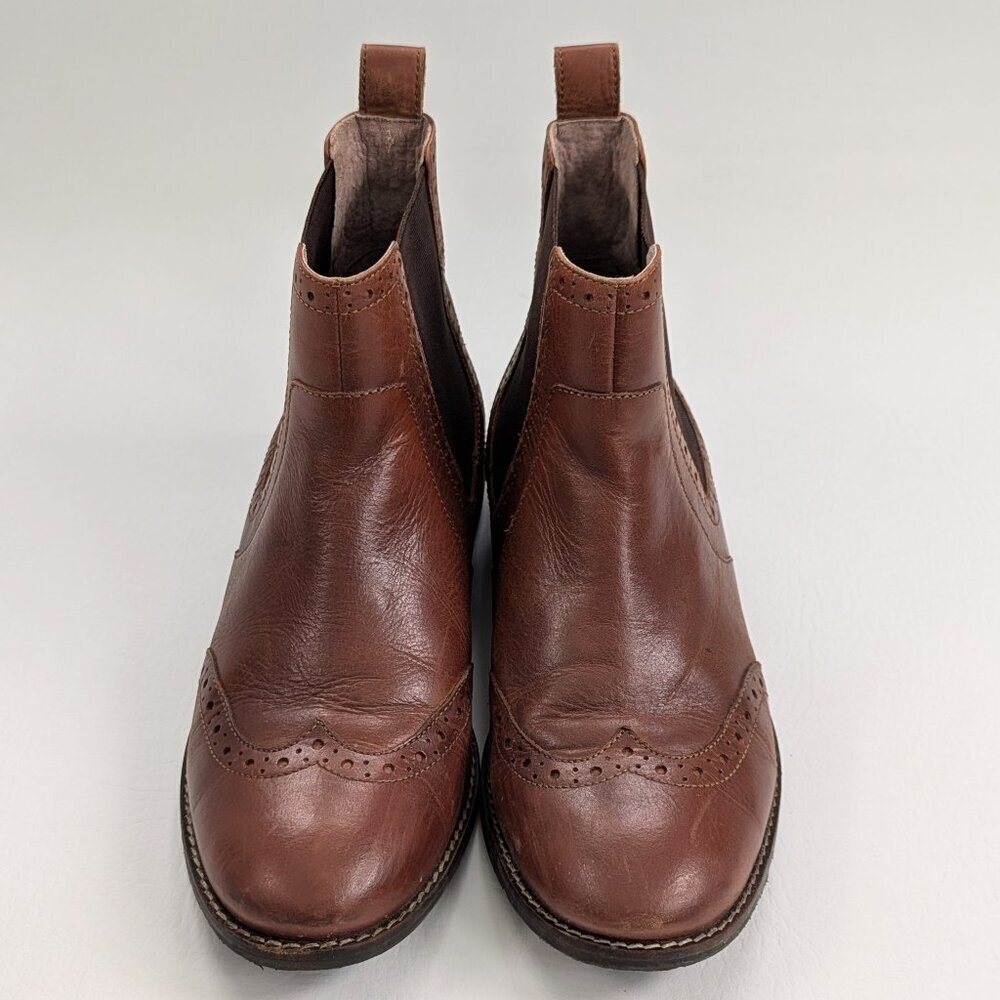 Fatface Women's Brogue Chelsea Boots Size 8 Brown - Picture 3 of 7